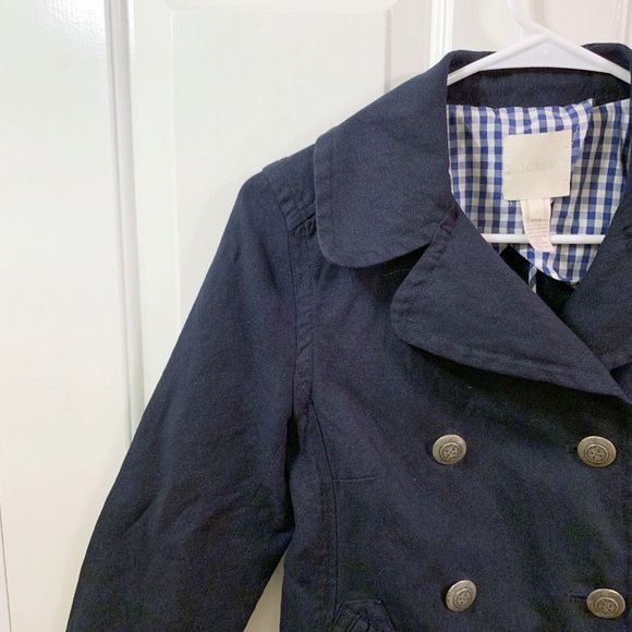 DONATING 2/4: Blue J. Crew Peacoat - Blue Jacket - Picture 5 of 6